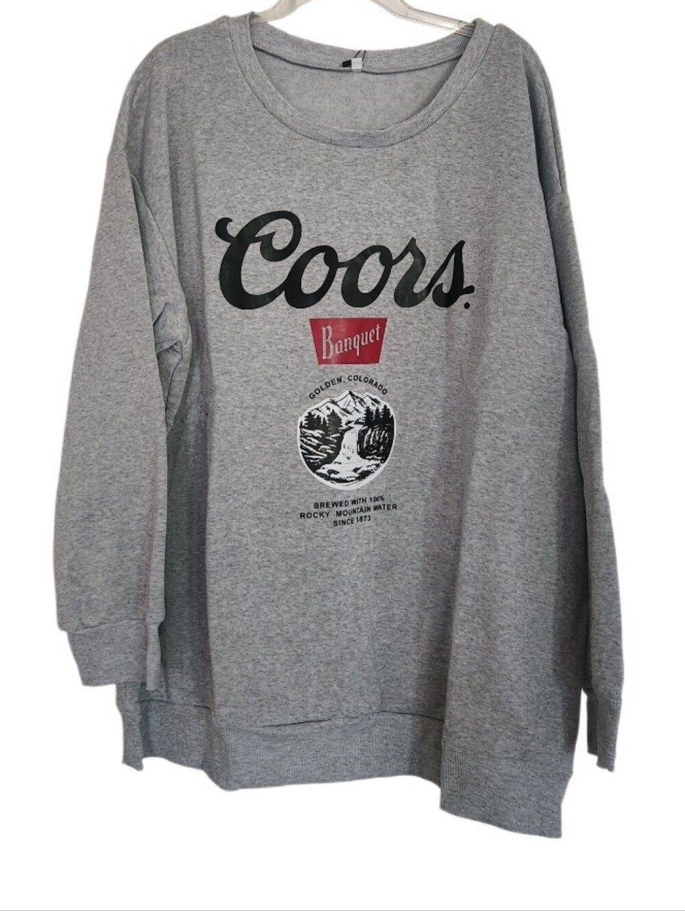Gray Coors Logo Crewneck Sweatshirt - Sz 3x Nwt